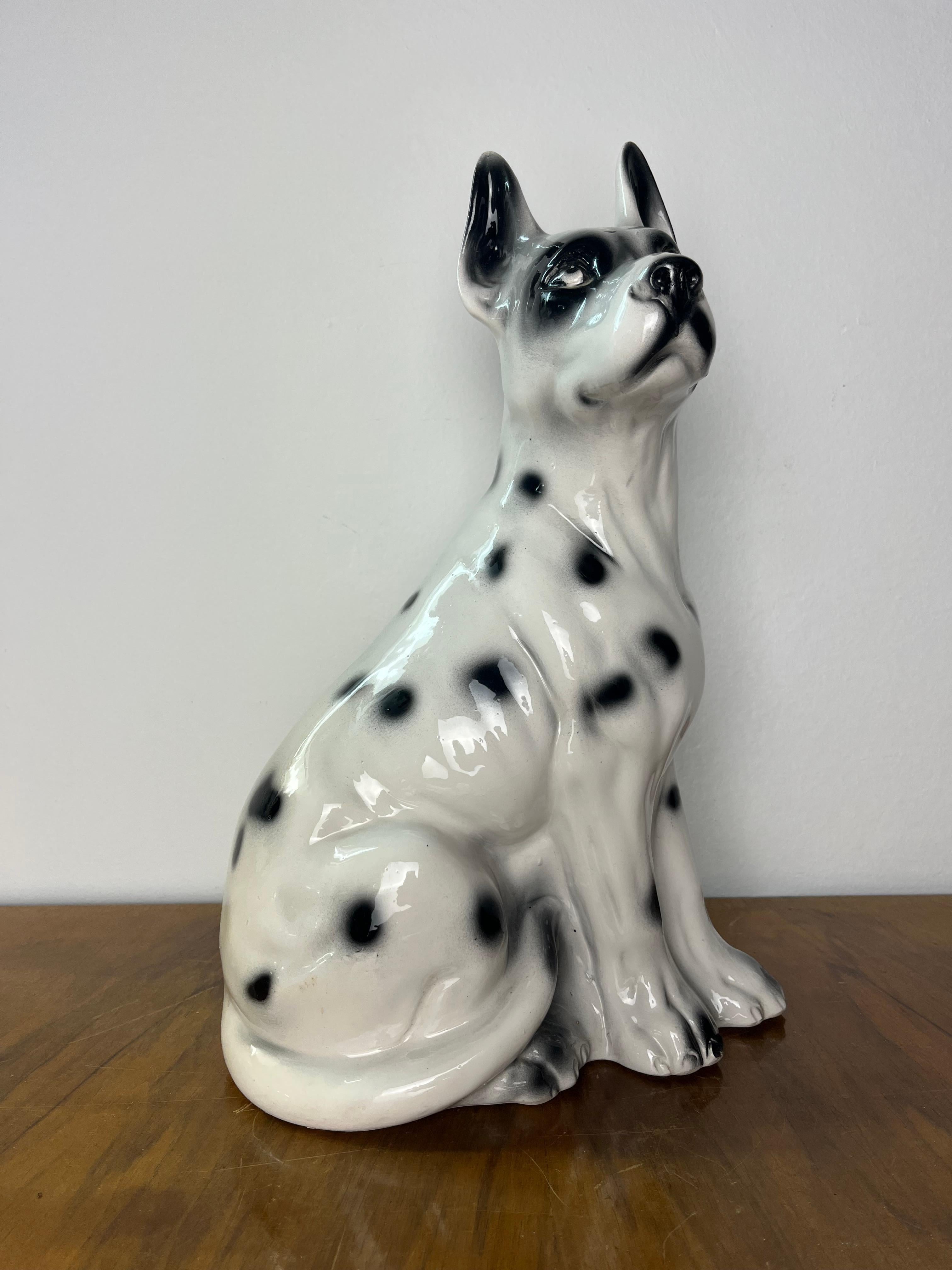 Perro cachorro de porcelana italiana de mediados de siglo, años 50 en venta 6