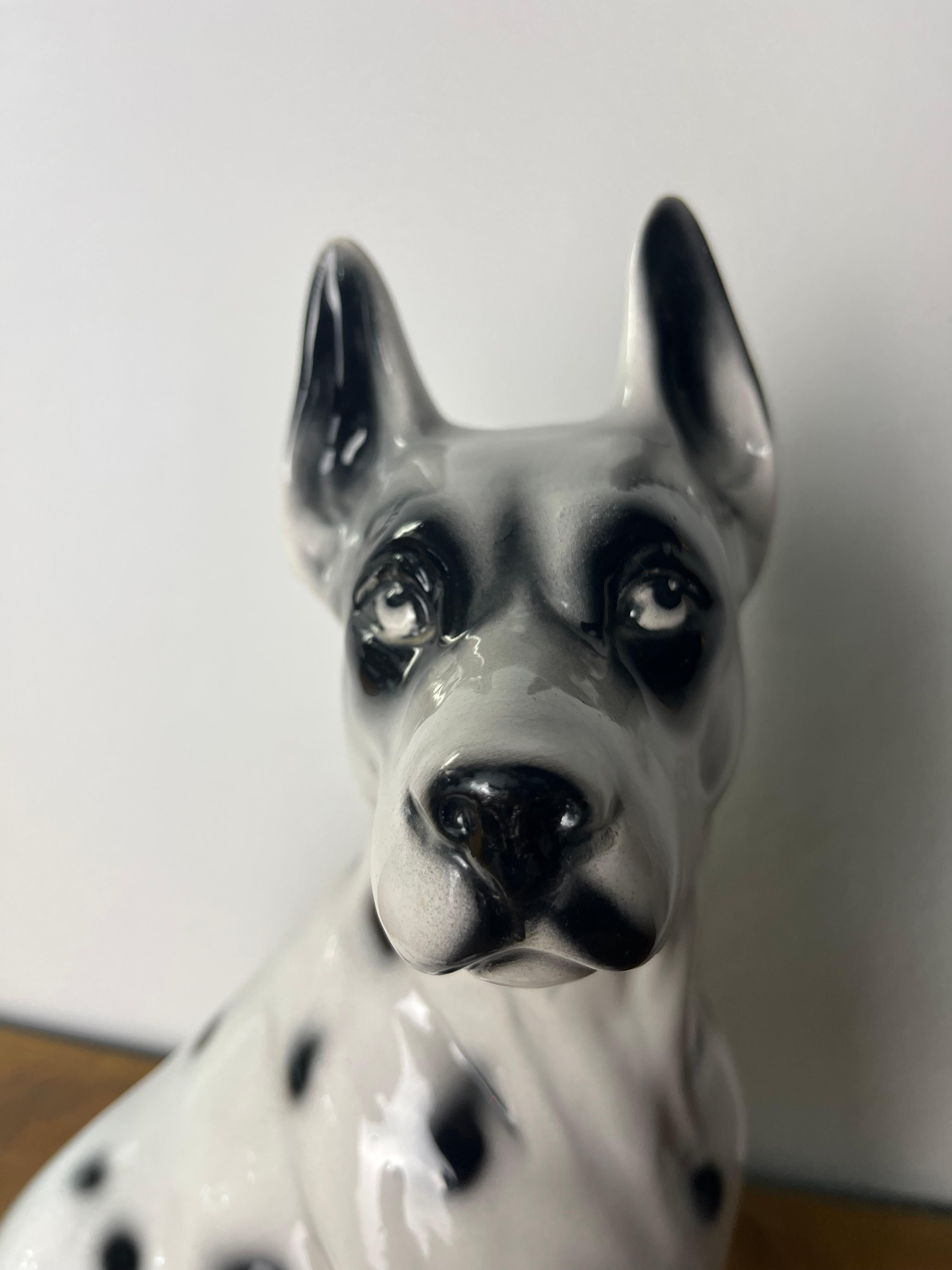 Perro cachorro de porcelana italiana de mediados de siglo, años 50 en Bueno estado para la venta en Palermo, IT