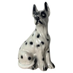 Perro cachorro de porcelana italiana de mediados de siglo, años 50