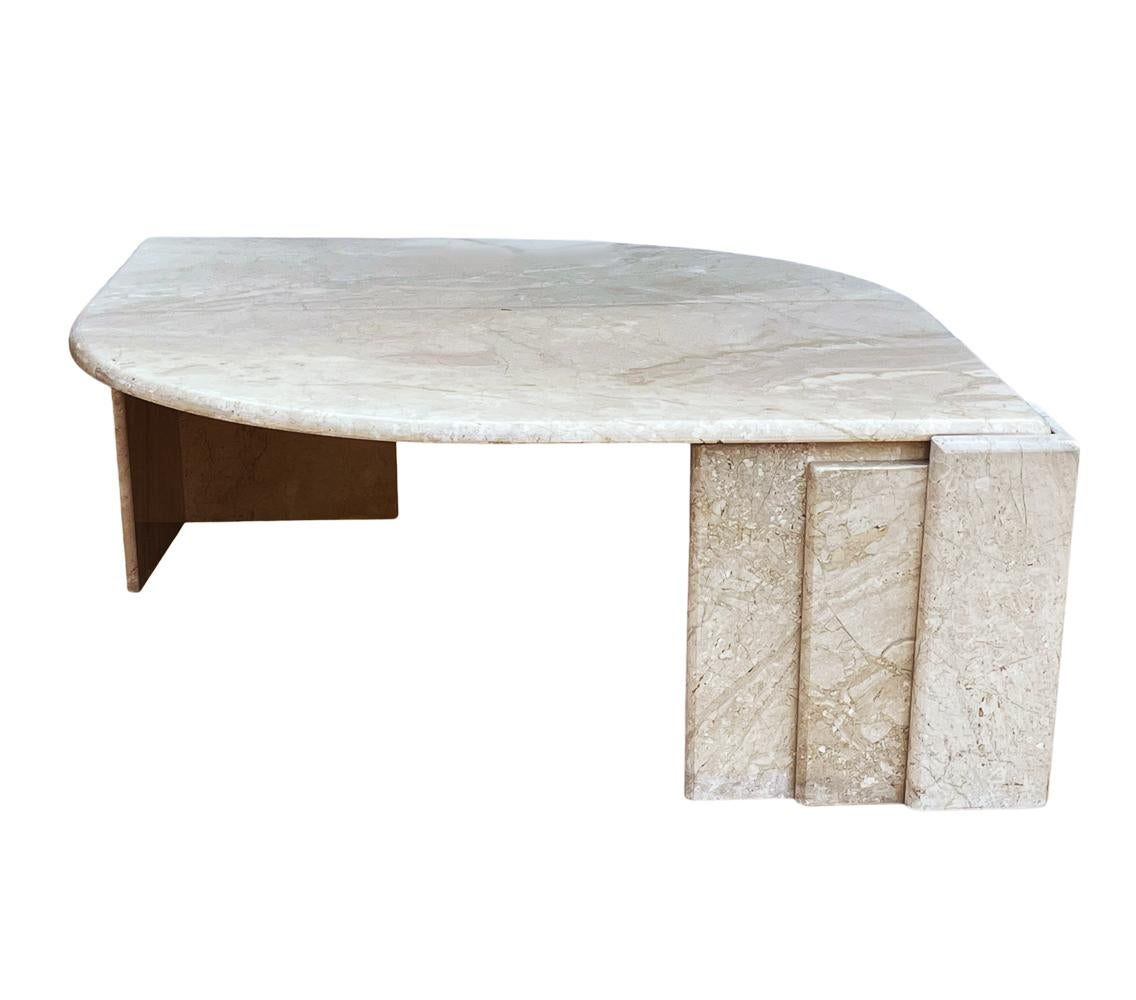 beige marble coffee table