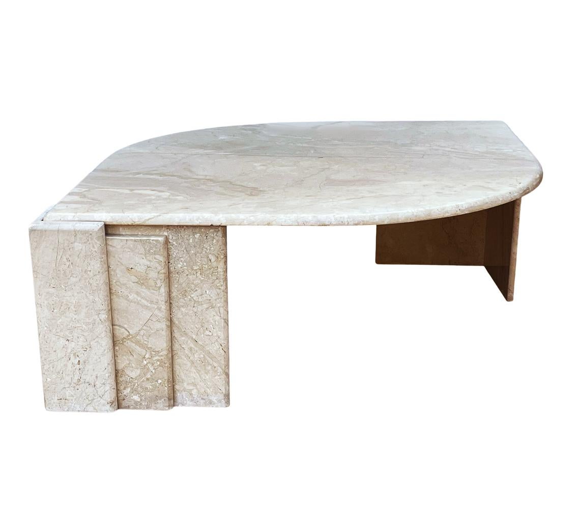 marble coffee table beige