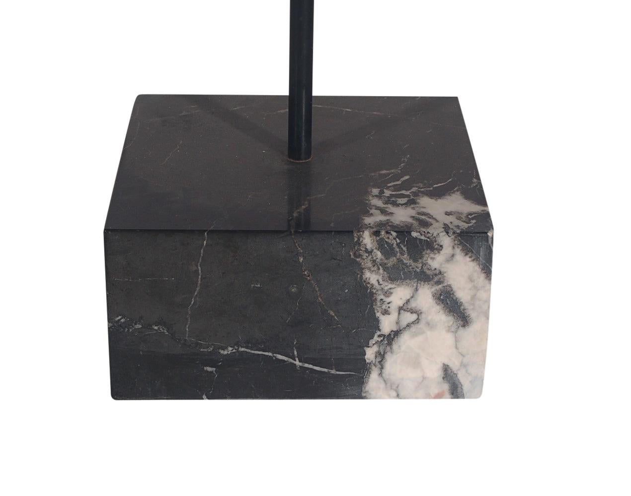 Post-Modern Midcentury Italian Postmodern Black Marble Side Table by Ettore Sottsass