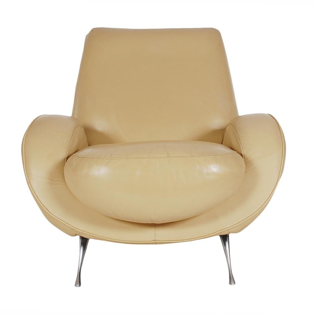 funky leather armchairs