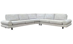 Mid Century Italian Post Modern L-Shaped Sectional Sofa