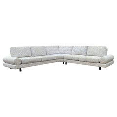 Retro Mid Century Italian Post Modern L-Shaped Sectional Sofa