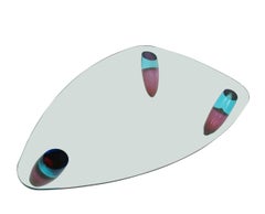 Table à cocktail en verre de Murano postmoderne de forme libre Roche Bobois:: Italie:: milieu du siècle dernier