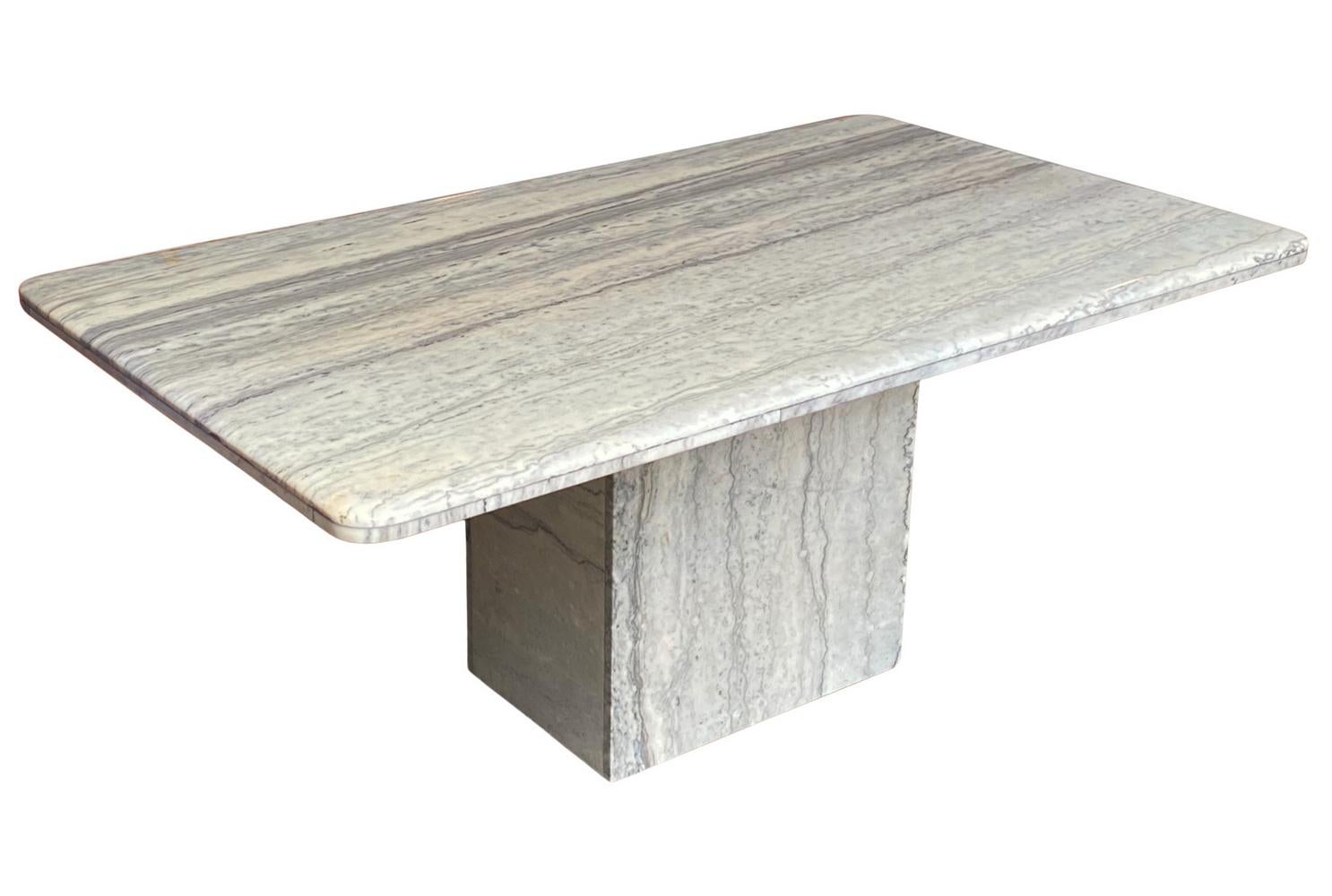 rectangular square marble dining table