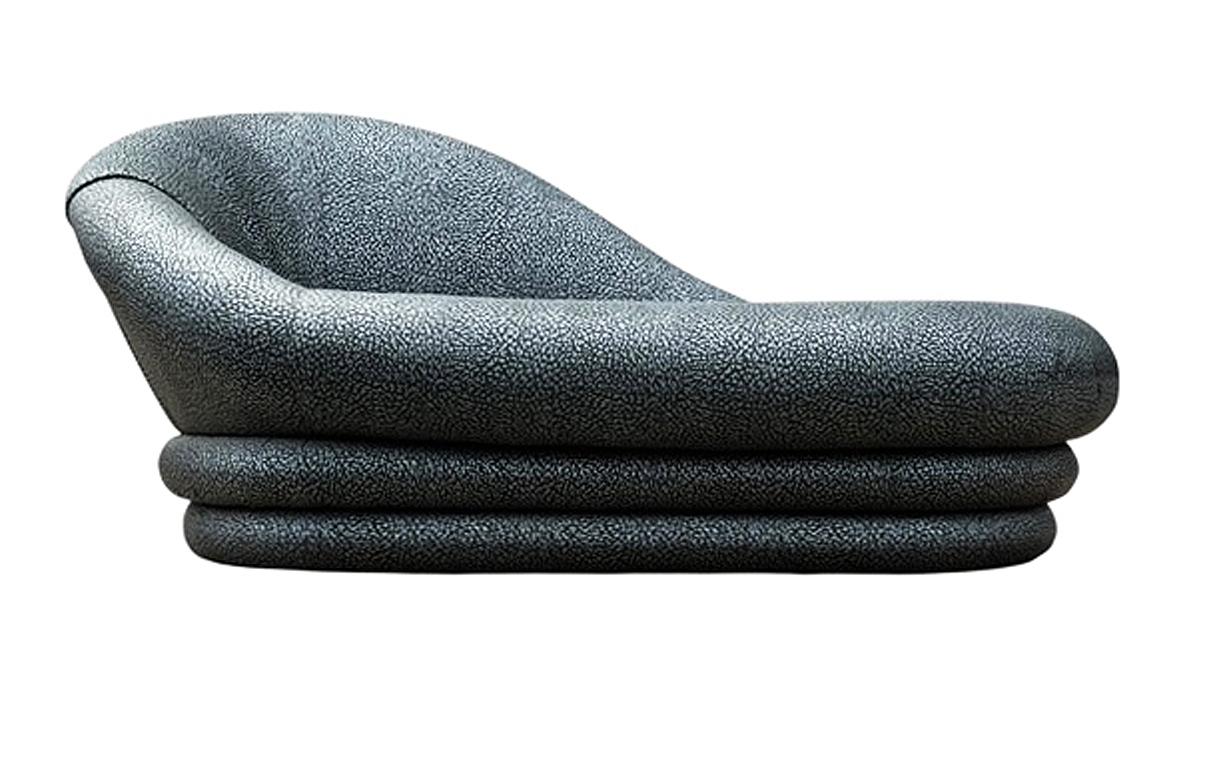 Chaise Lounge scultorea postmoderna di metà secolo in stile Art Deco In condizioni buone in vendita a Philadelphia, PA