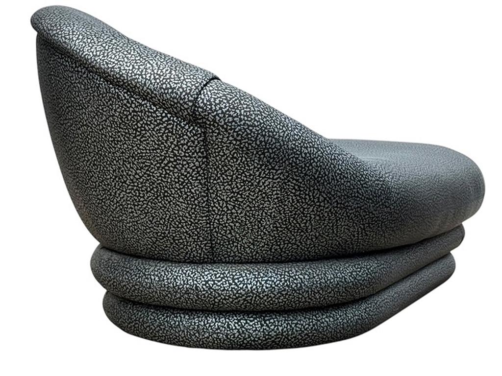 Fine XX secolo Chaise Lounge scultorea postmoderna di metà secolo in stile Art Deco in vendita
