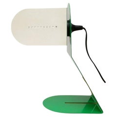 Italienische postmoderne, minimalistische Mid-Century-Tischlampe aus Metall, Space Age, 1960er Jahre
