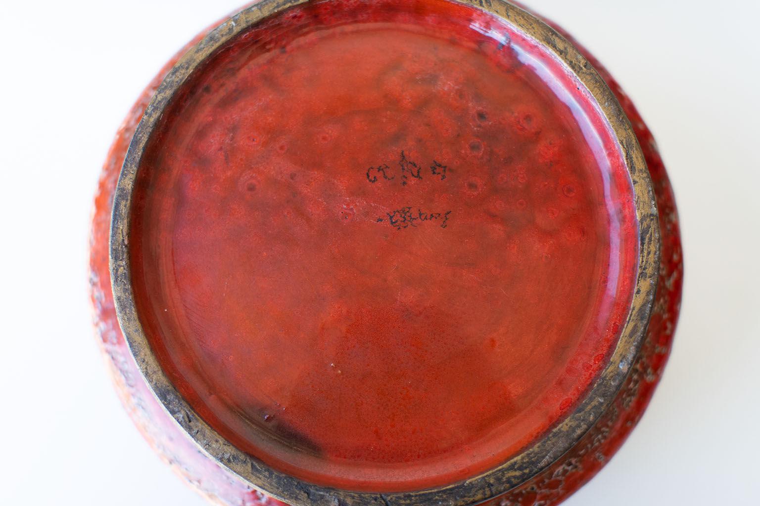 Italienische Keramik-Kerzenhalter aus der Jahrhundertmitte im Zustand „Gut“ im Angebot in Oak Harbor, OH