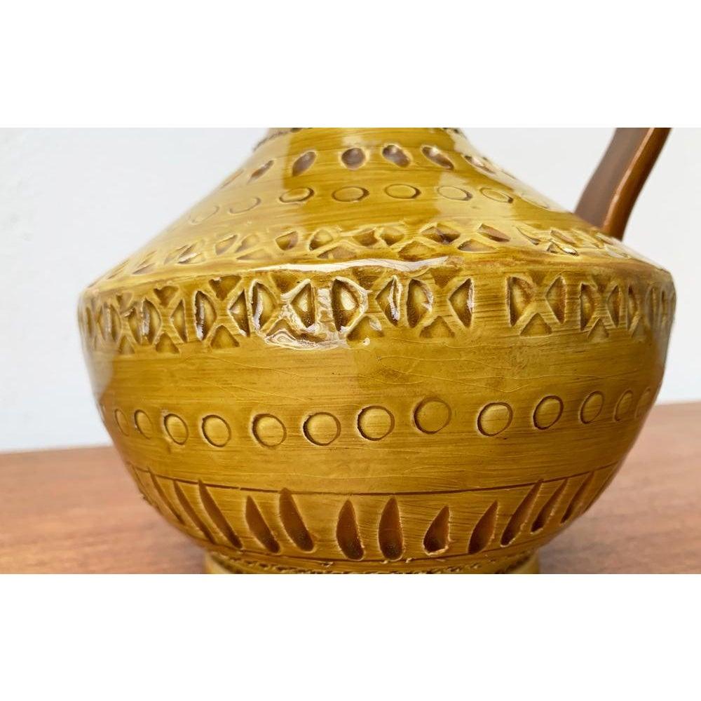 Vaso a caraffa in ceramica italiana di metà secolo di Aldo Londi per Bitossi, anni '60 in vendita 5