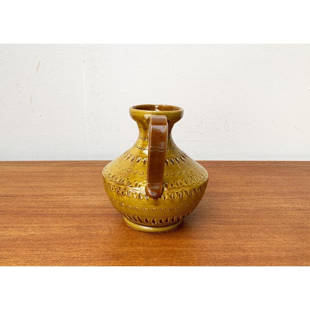 XX secolo Vaso a caraffa in ceramica italiana di metà secolo di Aldo Londi per Bitossi, anni '60 in vendita