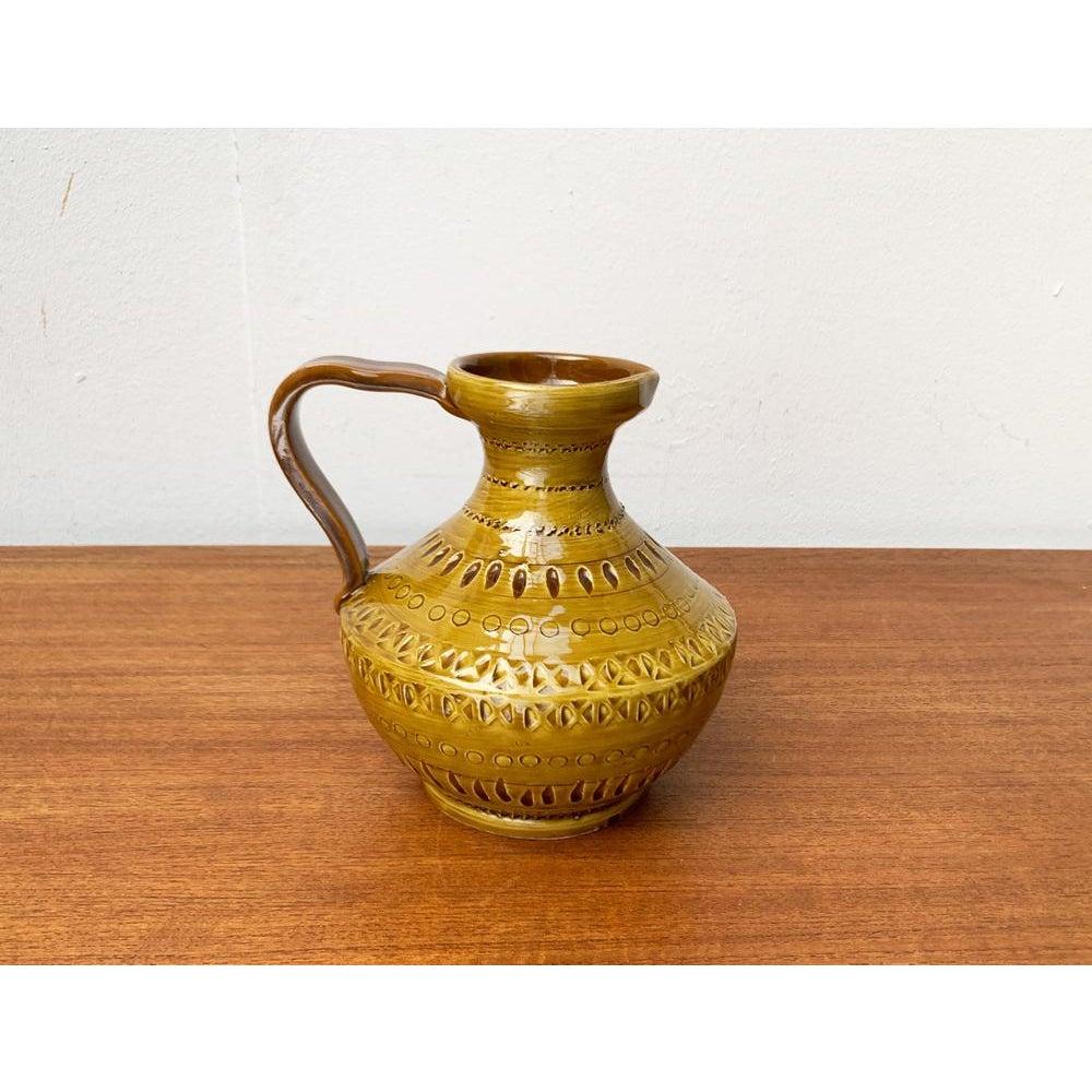 Ceramica Vaso a caraffa in ceramica italiana di metà secolo di Aldo Londi per Bitossi, anni '60 in vendita