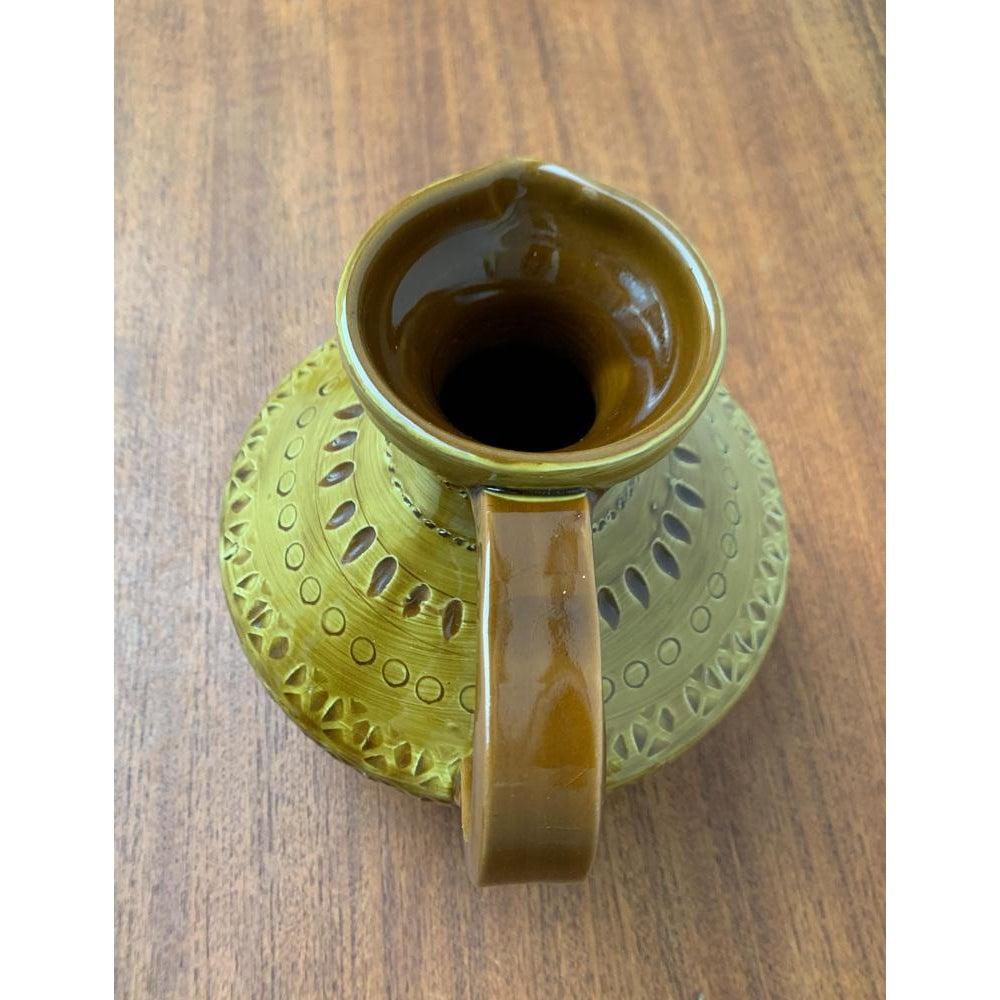 Vaso a caraffa in ceramica italiana di metà secolo di Aldo Londi per Bitossi, anni '60 in vendita 2