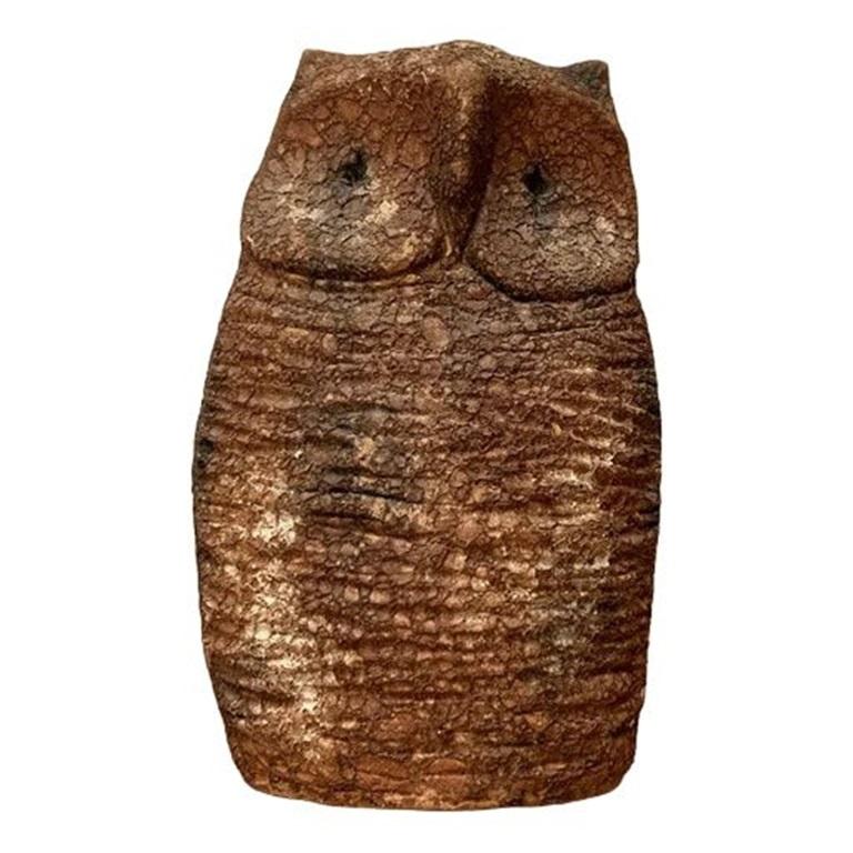Sculpture de hibou en poterie italienne du milieu du siècle dernier par Aldo Londi pour Bitossi, années 1960 en vente