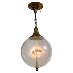 Mid Century Italian Pulegoso Globe-Shaped Ceiling Light