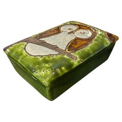 Mid Century Italian Raymor Ceramic Trinket Box