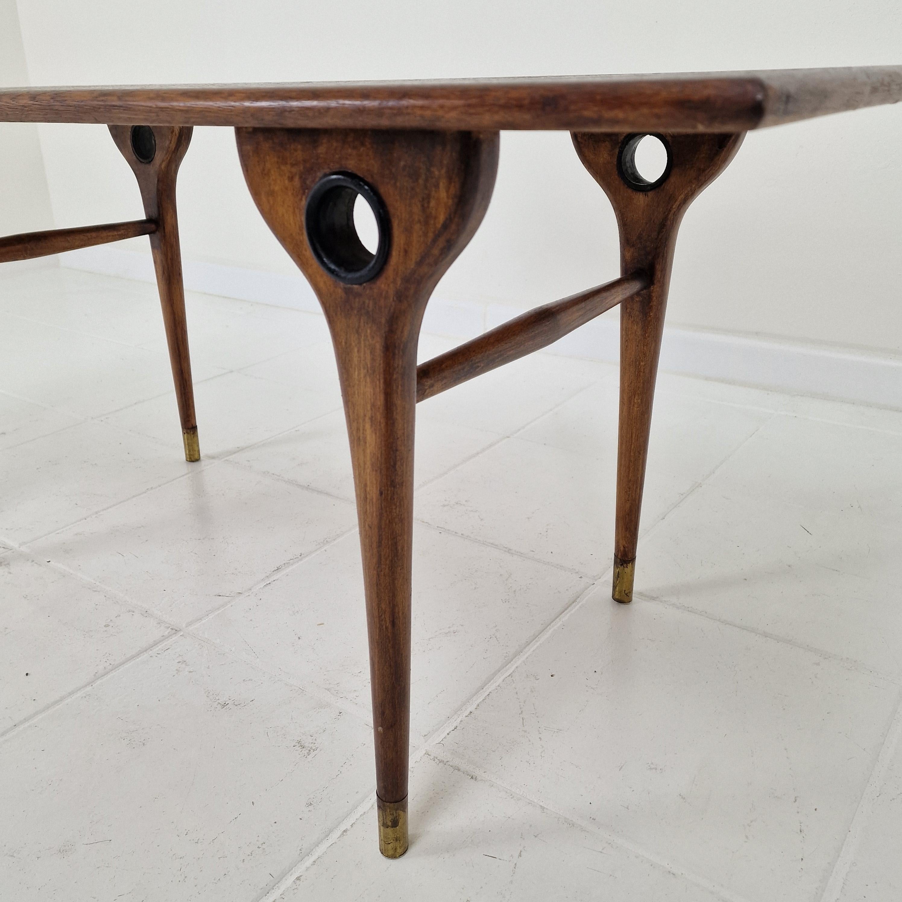 Table basse ou d'appoint rectangulaire italienne du milieu du siècle 1960 en vente 8