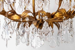 Mid-Century Italian Regency Style Florentine Bird Cage Chandelier
