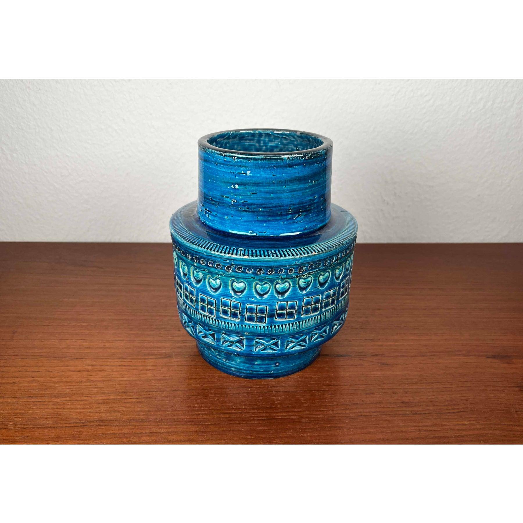 Vaso in studio Pottery Rimini Blu Studio, 1960, di Aldo Londi in vendita 3
