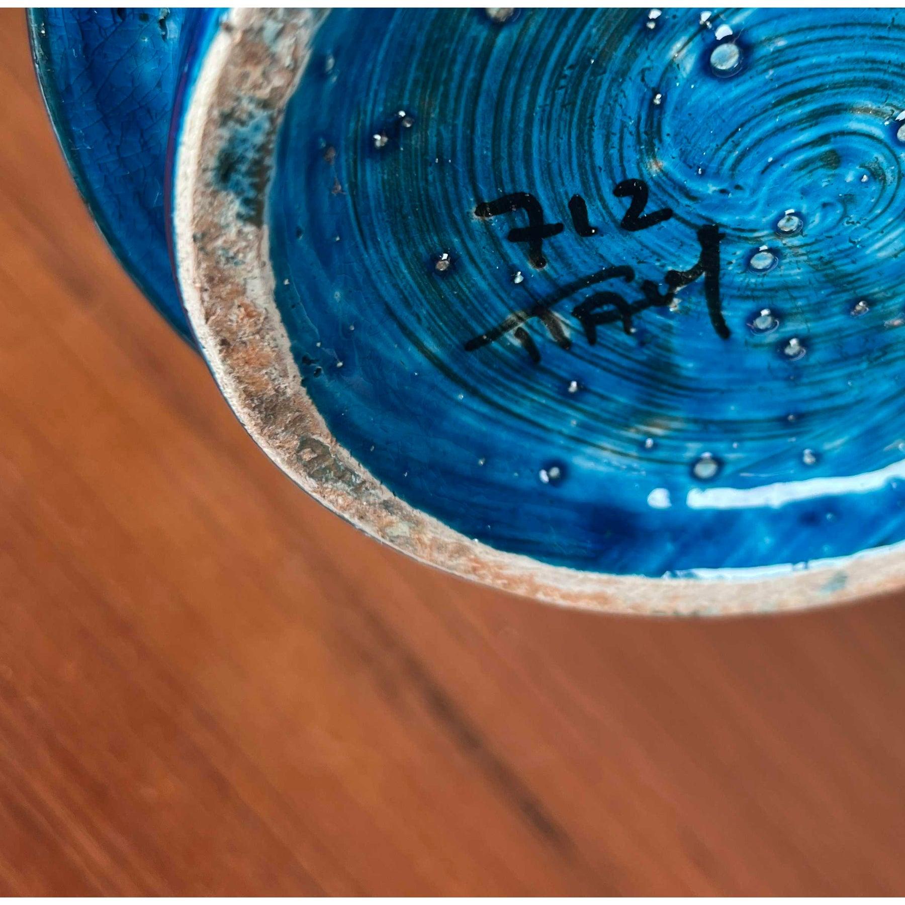 Vaso in studio Pottery Rimini Blu Studio, 1960, di Aldo Londi in vendita 5