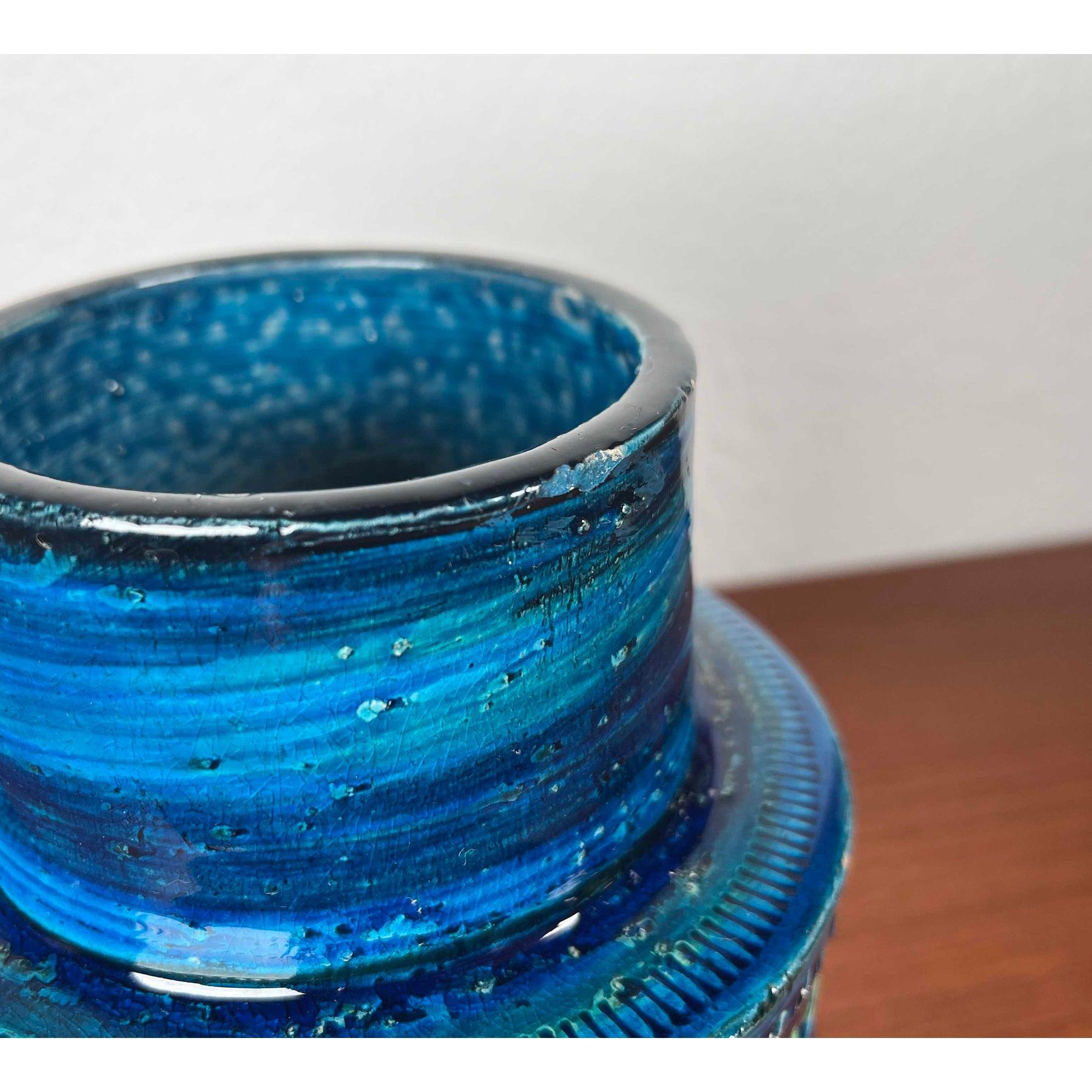 Vaso in studio Pottery Rimini Blu Studio, 1960, di Aldo Londi in vendita 1