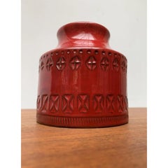 Mid-Century Italian Rimini Red Pottery Vase by Aldo Londi for Bitossi, 1960s