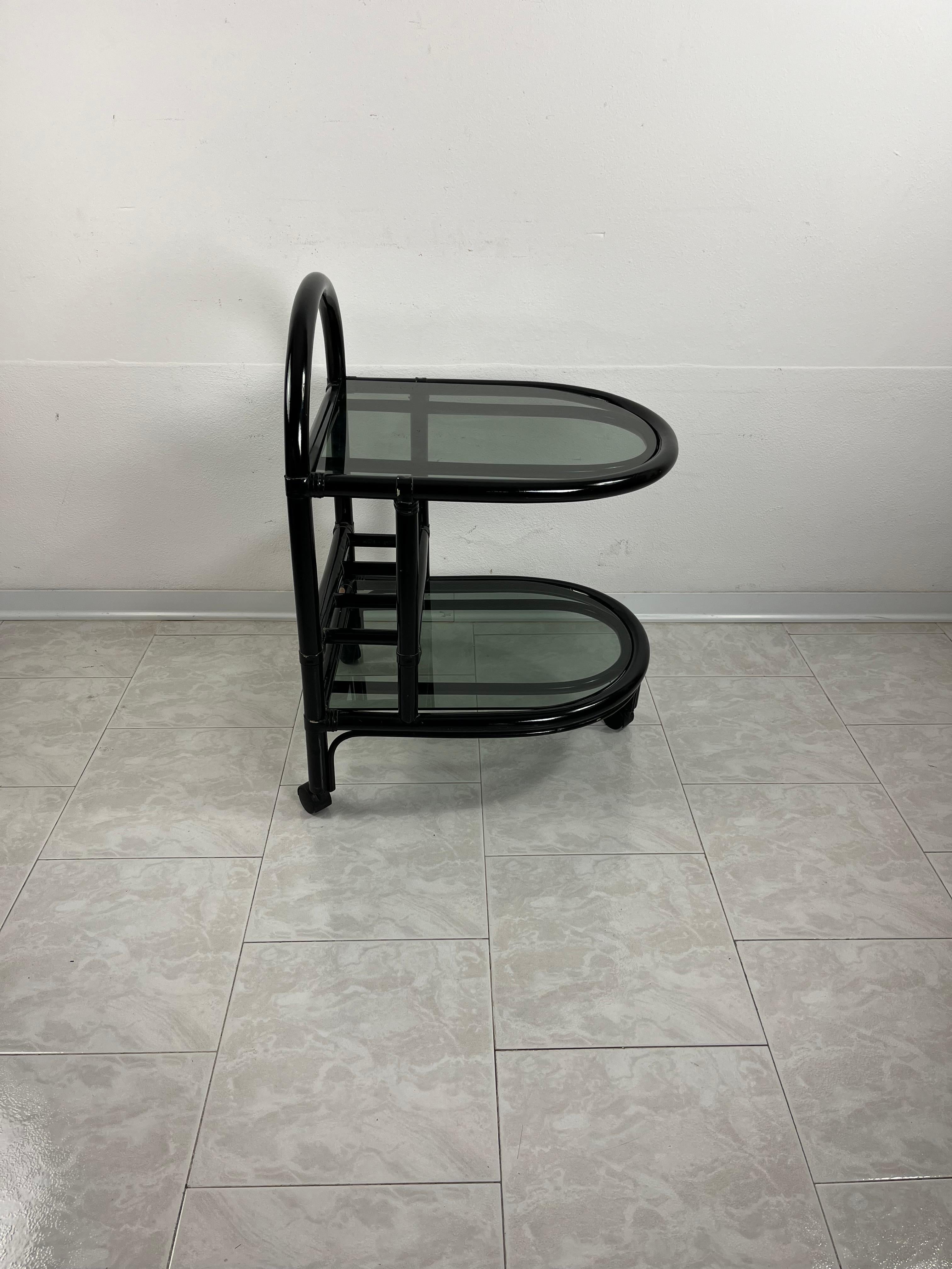 Carrello da bar in bambù 