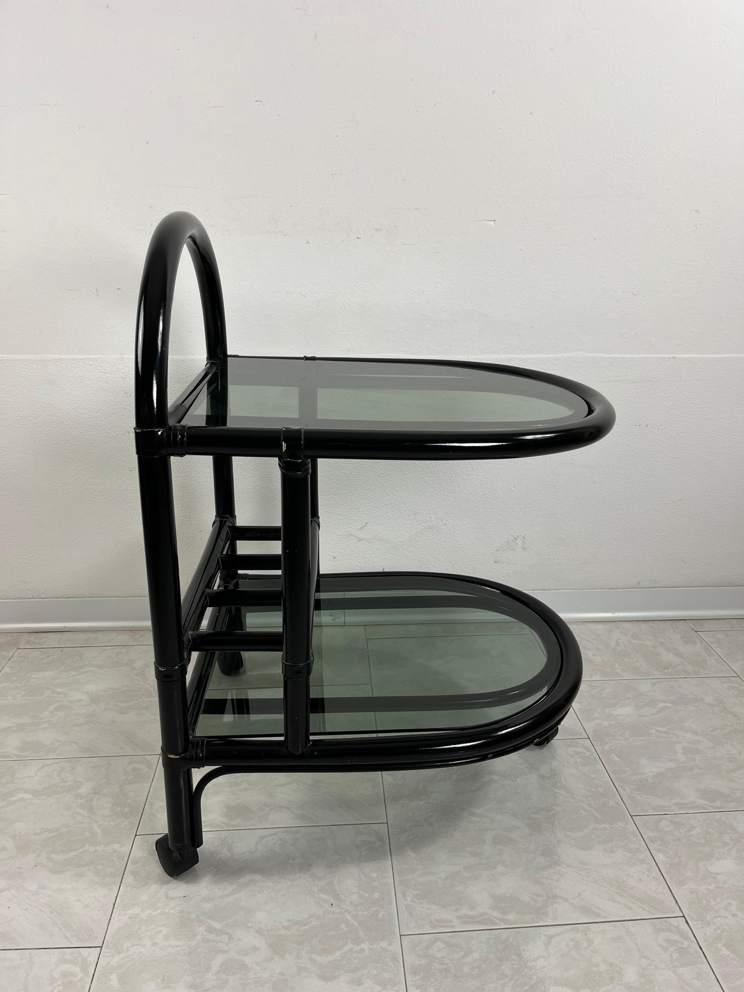 Carrello da bar in bambù 