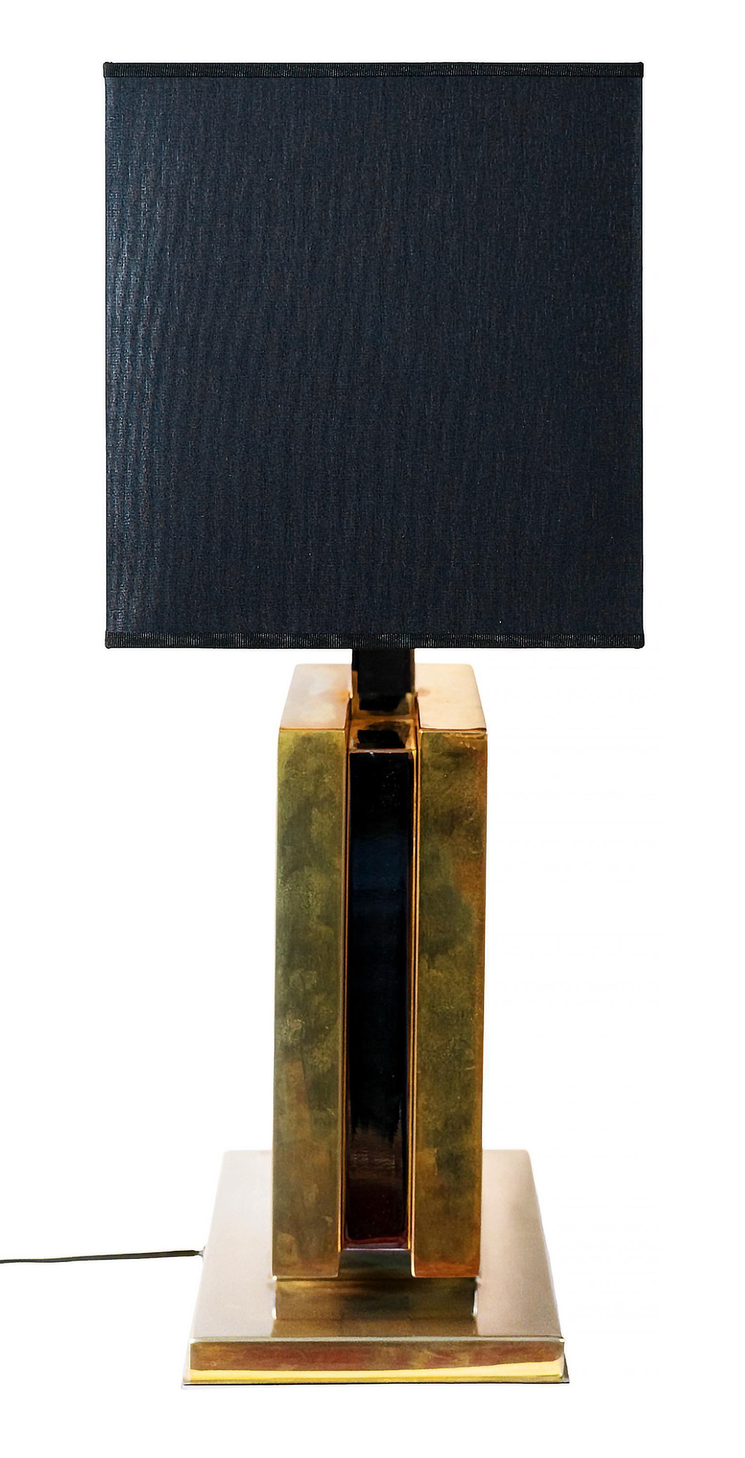 Brass Mid-Century Italian Romeo Rega Design Table Lamp from 1970's For Sale