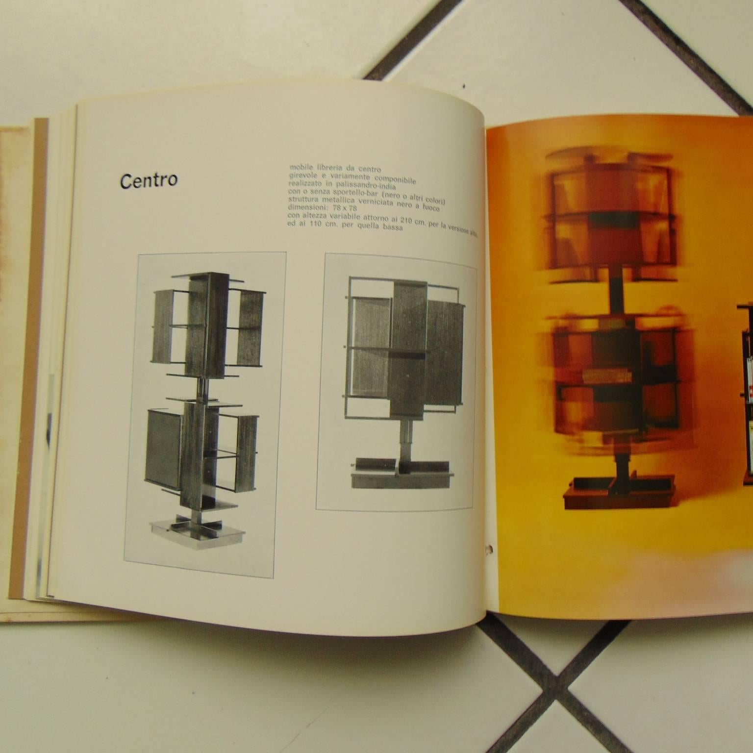 Bibliothèque rotative unique de 1964 Centro, Claudio Salocchi pour Sormani, Italie en vente 1