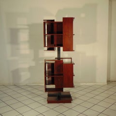 Libreria girevole Centro, pezzo unico del 1964, Claudio Salocchi per Sormani, Italia