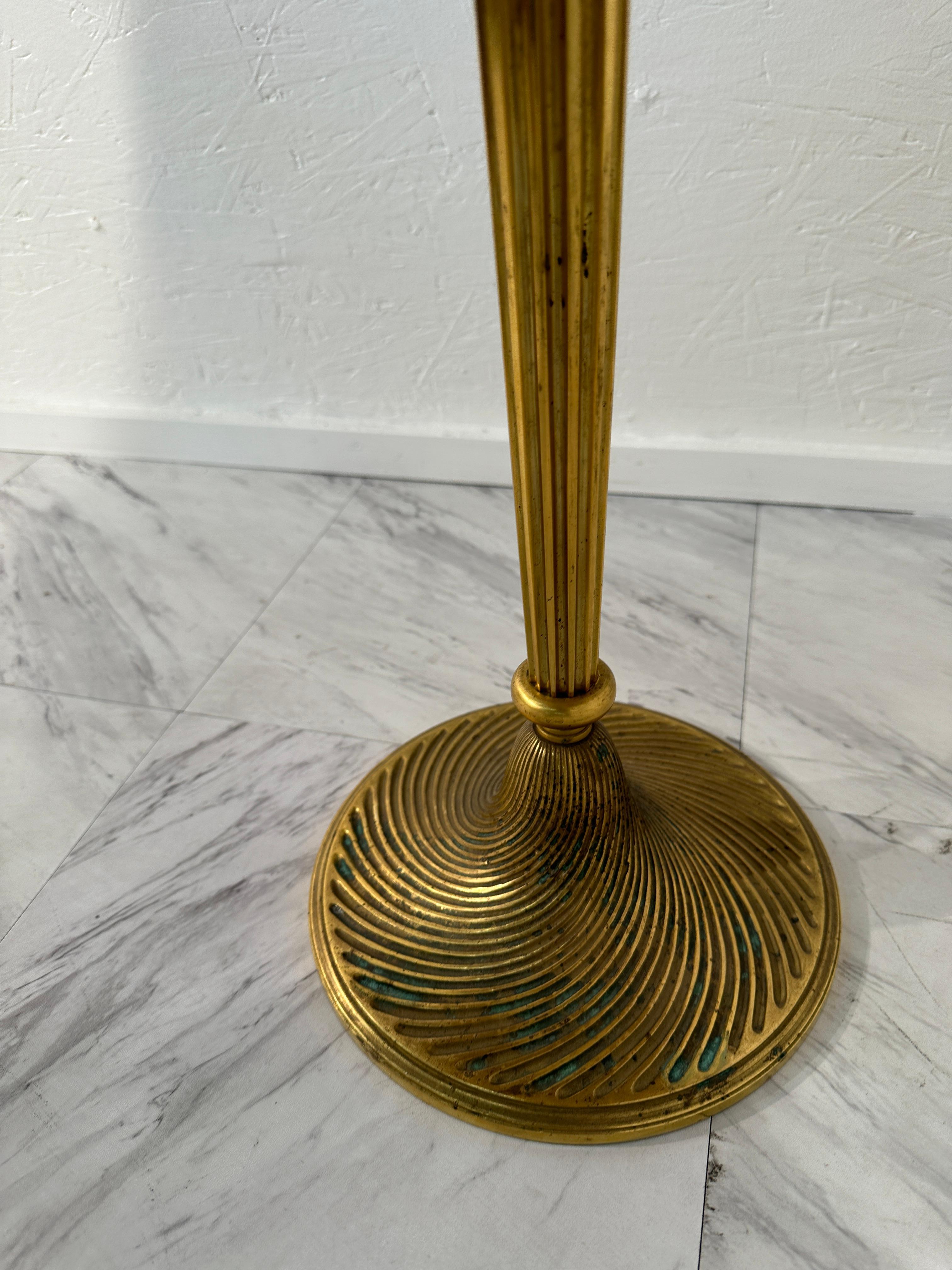 Mid Century Italian Round Brass Side Table 1960s For Sale 3