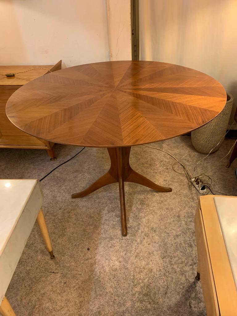 Midcentury Italian Round Dining or Center Table 4