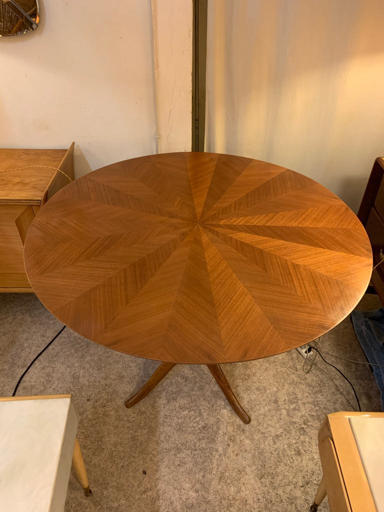 Midcentury Italian Round Dining or Center Table 5