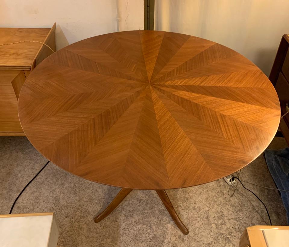 Midcentury Italian Round Dining or Center Table 7