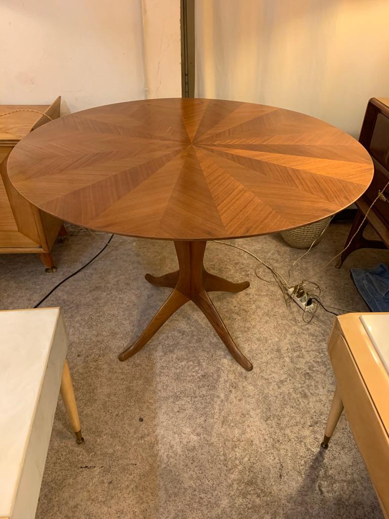 Midcentury Italian Round Dining or Center Table 2