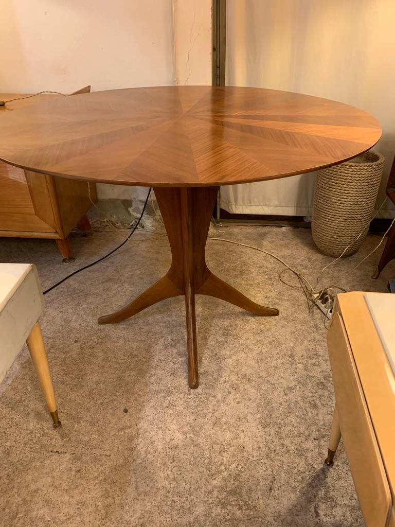 Midcentury Italian Round Dining or Center Table 3