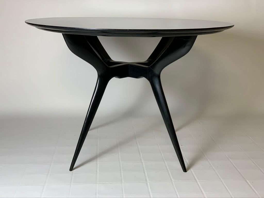 Midcentury Italian Round Dining Table or Centre Table In Good Condition In Firenze, Toscana