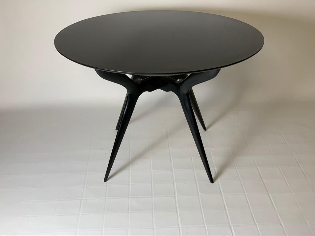 Midcentury Italian Round Dining Table or Centre Table 1