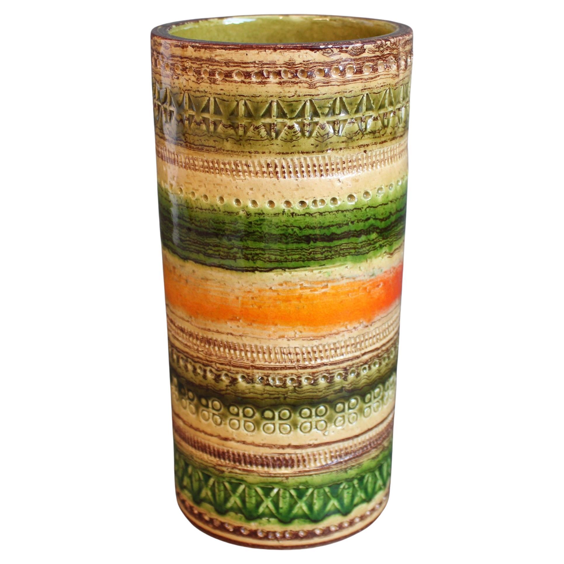 Mid-Century Italian 'Sahara" Ceramic Vase by Aldo Londi for Bitossi