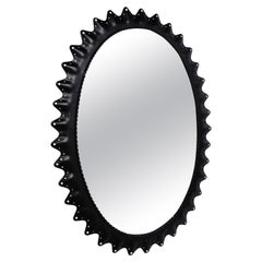 Mid Century Italian Scalloped Oval Mirror C.1950