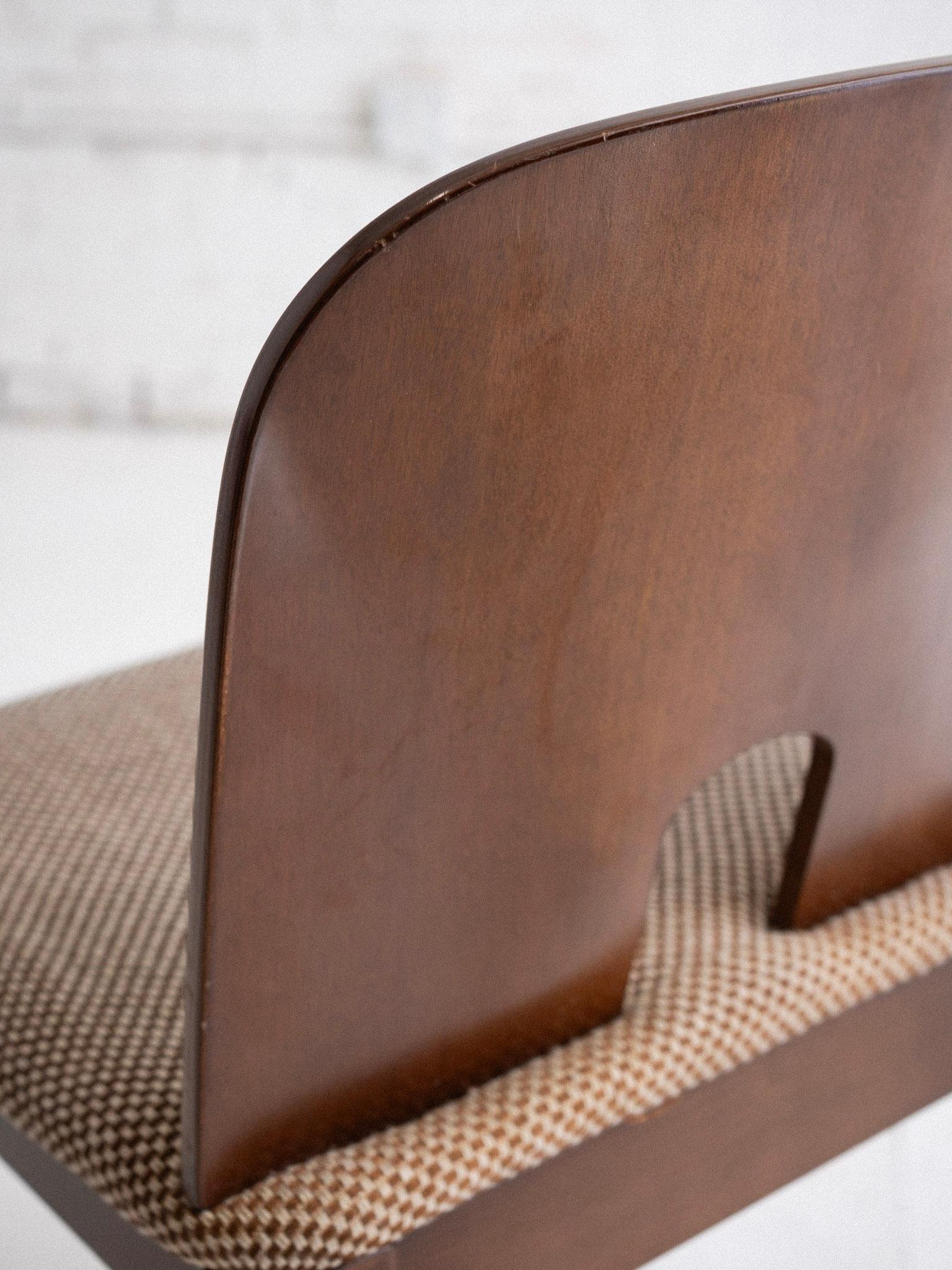 Mid Century Italian Sculpted Wood Dining Chairs - a set of 4 5