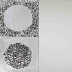 Mid-Century Italian Sculptural Steel Mirror by Bianca Garinei Florence, 1972