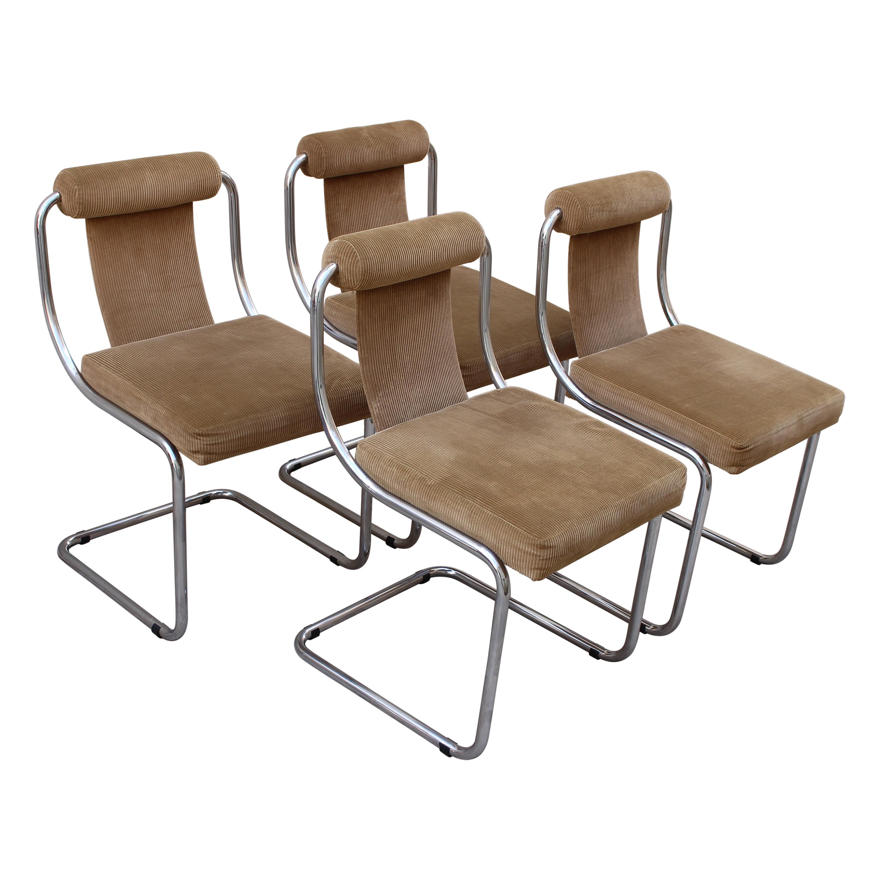 Mid Century Italian Set of Four Chairs