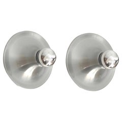 Mid-Century Italian Set of Four Metal Wall Sconces by Targetti Sankey, 1970s