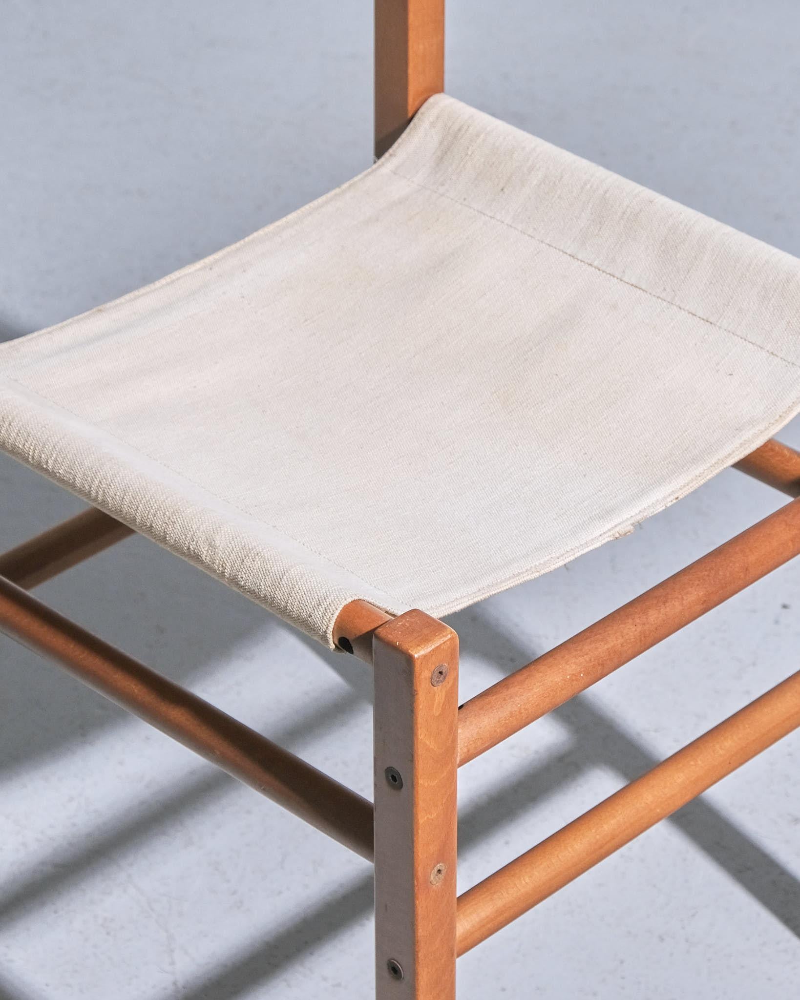 Fabric Mid Century Italian Set of Fourteen Dining Chairs For Sale