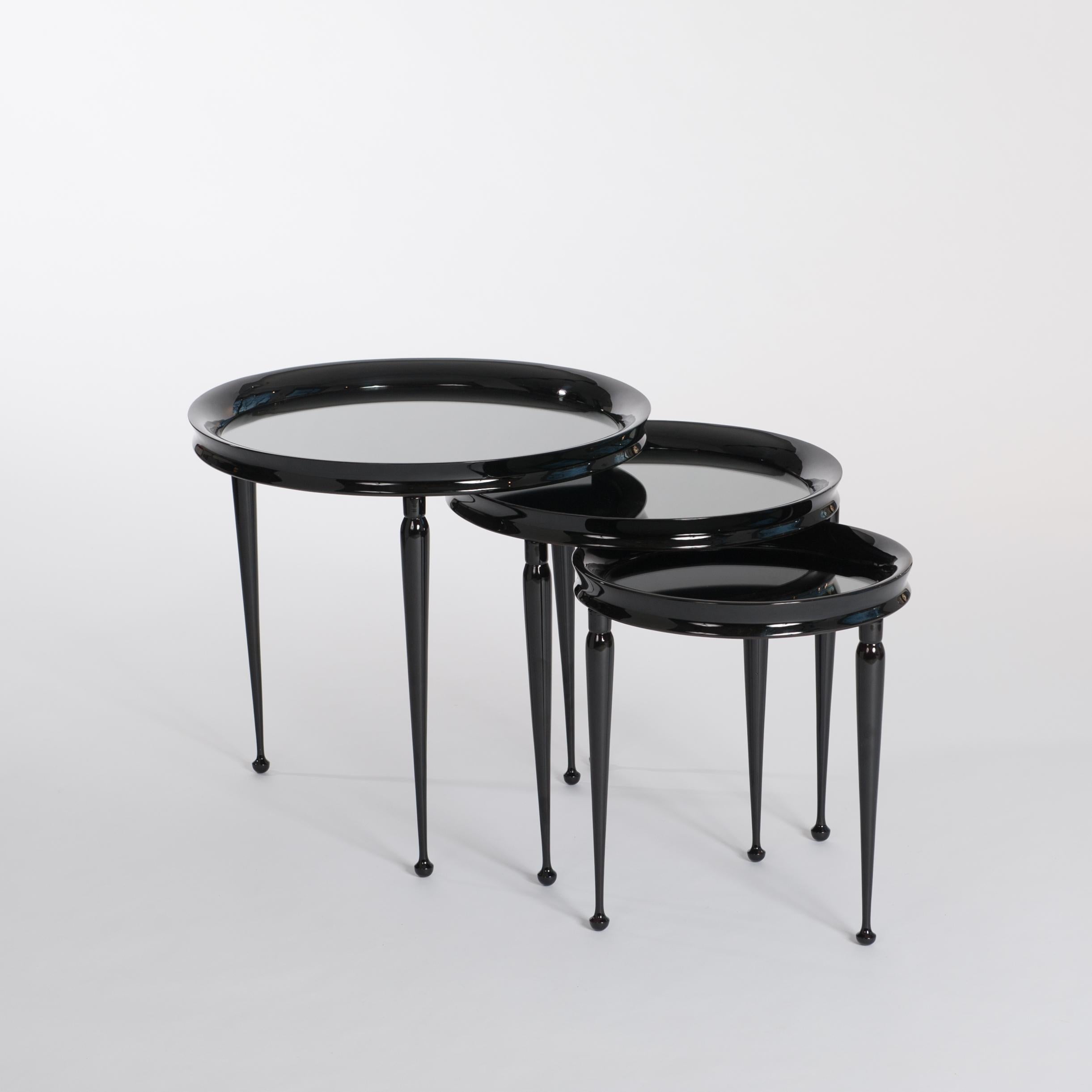 round black nest of tables