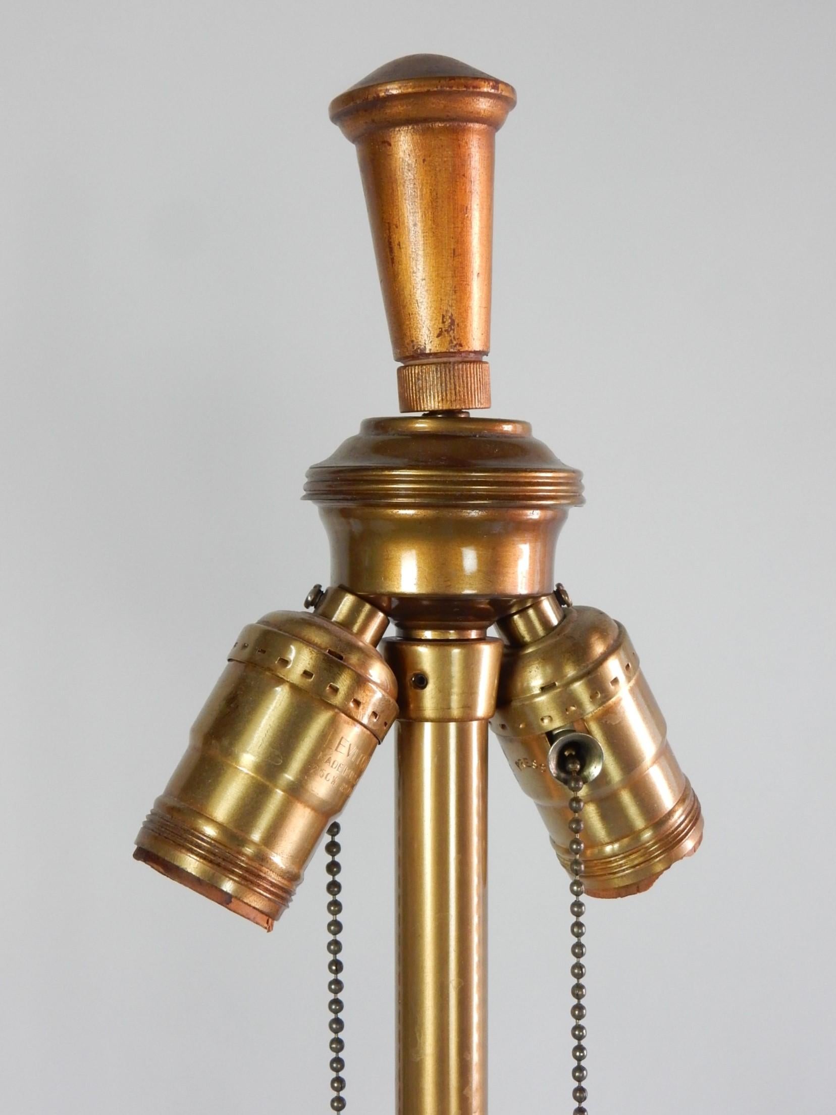 Lampes de bureau italiennes du milieu du siècle dernier, « Sheaf of Wheat », dorées à l'or, par The Marbro Lamp CO. Bon état - En vente à Las Vegas, NV